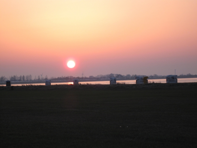 Sonnenuntergang in Hooksiel