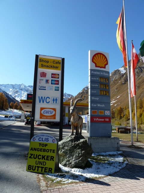 Schweiz - Samnaun Shell - Diesel 1,13€