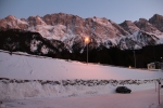 Der Golf 2 vor den Alpen (Eibsee-Parkplatz)