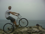 mit dem Fahrrad auf der Insel unterwegs